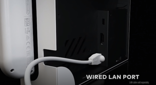 Switch 新機OLED 增加LAN線