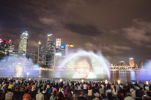 新加坡旅游金沙酒店燈光水舞秀