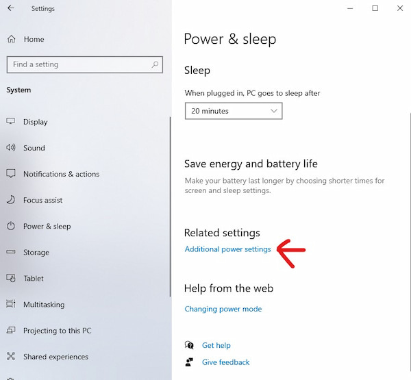 Windows 10加速電源與睡眠